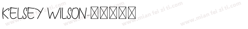 Kelsey Wilson字体转换